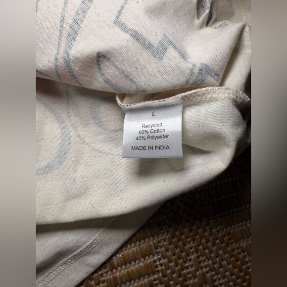 Recycled Threads Men's Beige Racing Graphic Flame Tshirt "Speedway," Size L,NWT - Picture 6 of 7